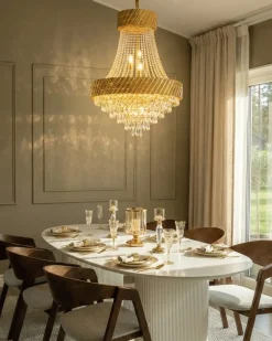 Lampadario KARSA Cristallo Oro