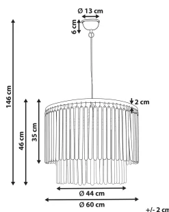 Lampadario KAVERI Legno di mango Marrone