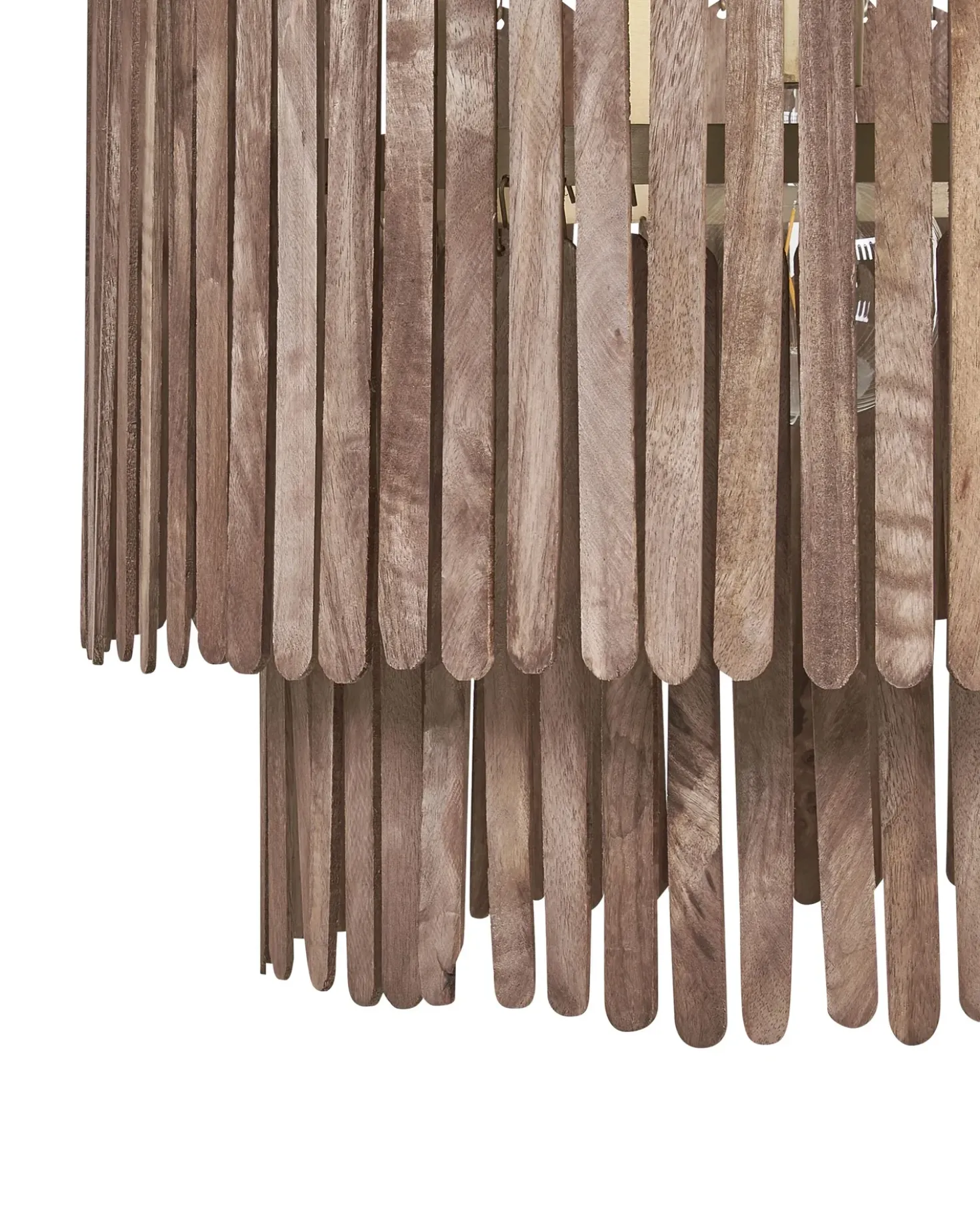 Lampadario KAVERI Legno di mango Marrone