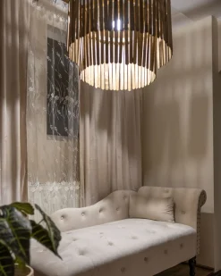 Lampadario KAVERI Legno di mango Marrone