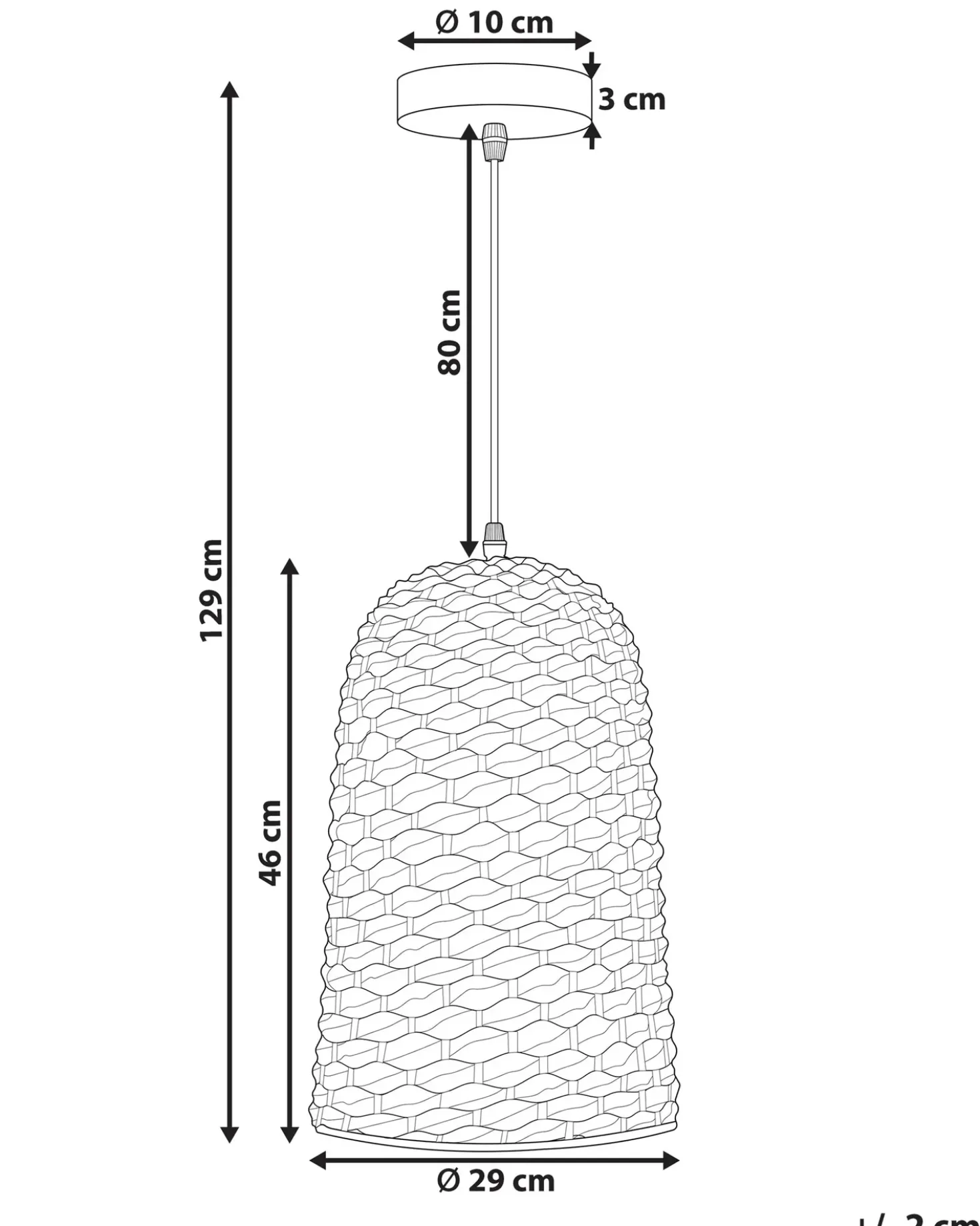 Lampadario KERIO Bambù Naturale