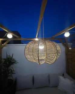 Lampadario KIBI Rattan Naturale