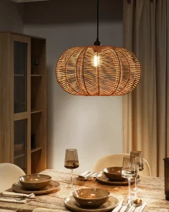 Lampadario KIBI Rattan Naturale