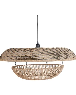 Lampadario KIDEPO Corda di carta Marrone