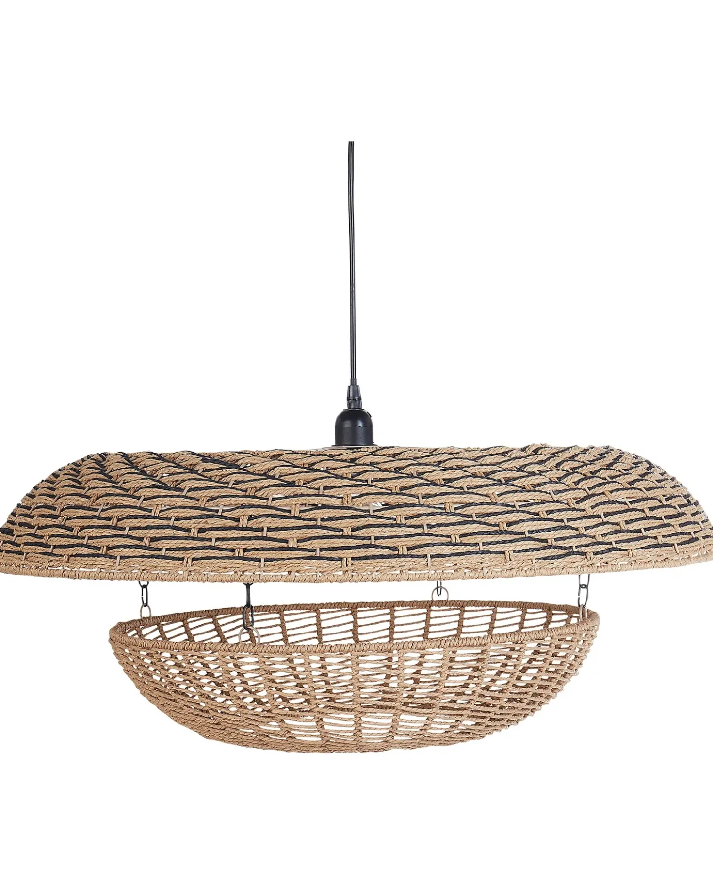 Lampadario KIDEPO Corda di carta Marrone