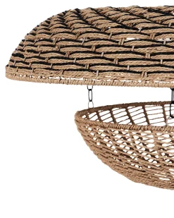 Lampadario KIDEPO Corda di carta Marrone