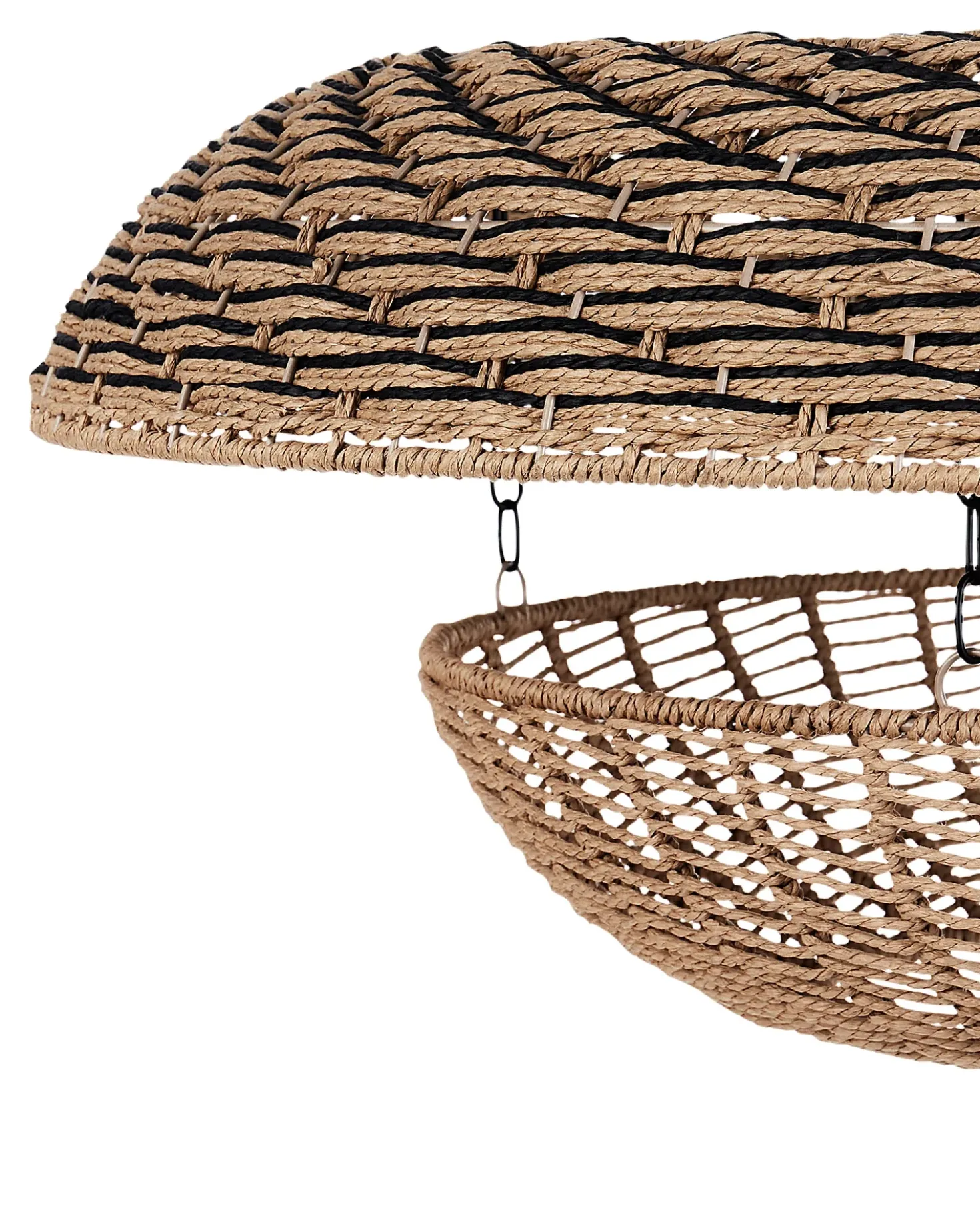 Lampadario KIDEPO Corda di carta Marrone
