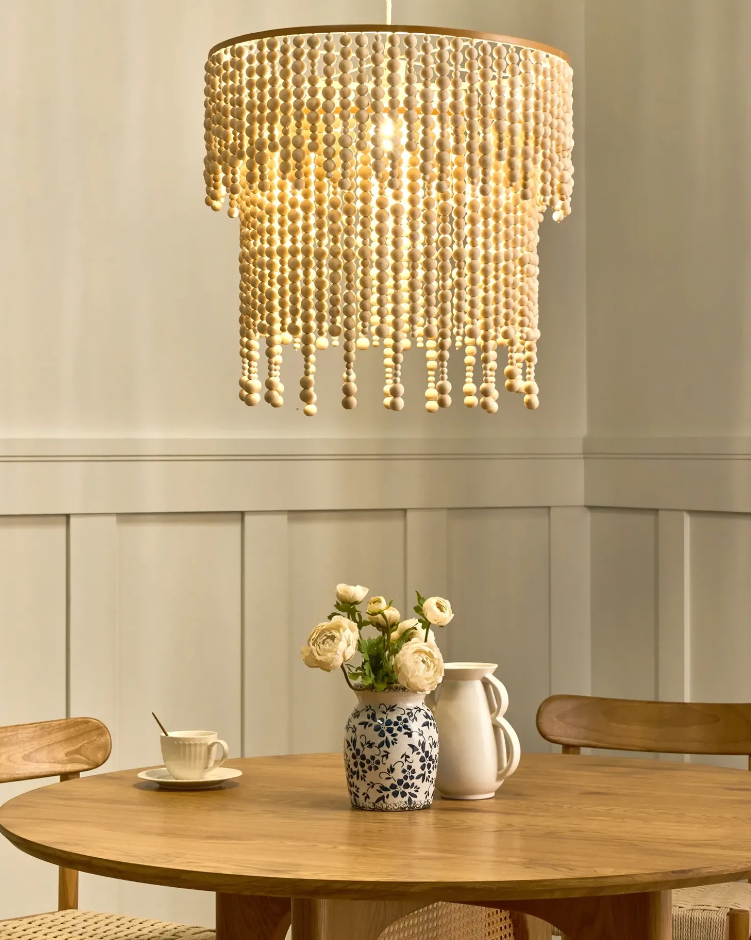 Lampadario KIRINDI Legno Marrone chiaro