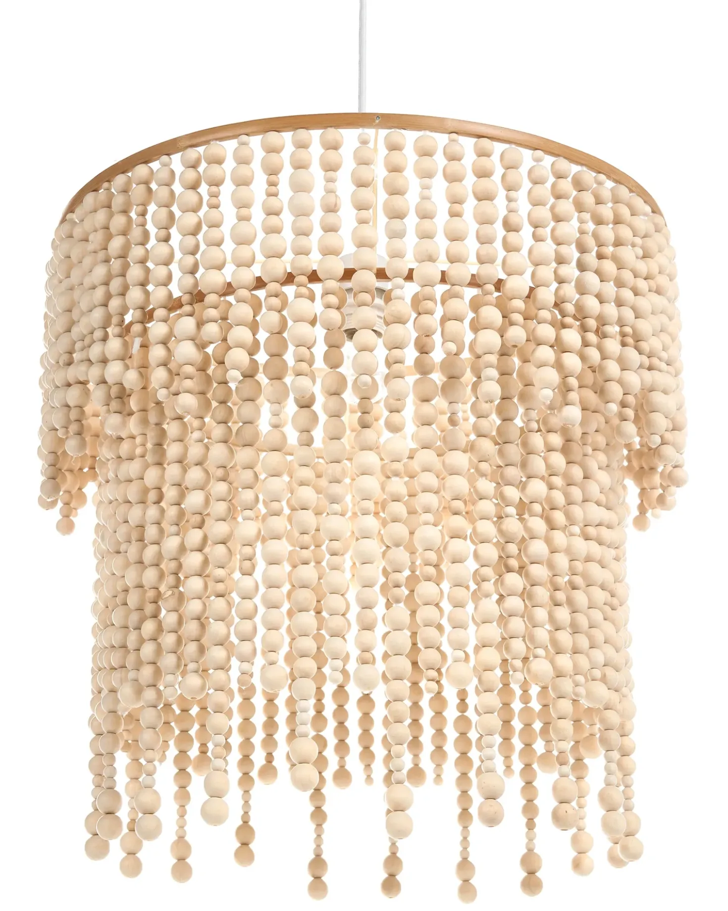Lampadario KIRINDI Legno Marrone chiaro