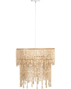 Lampadario KIRINDI Legno Marrone chiaro