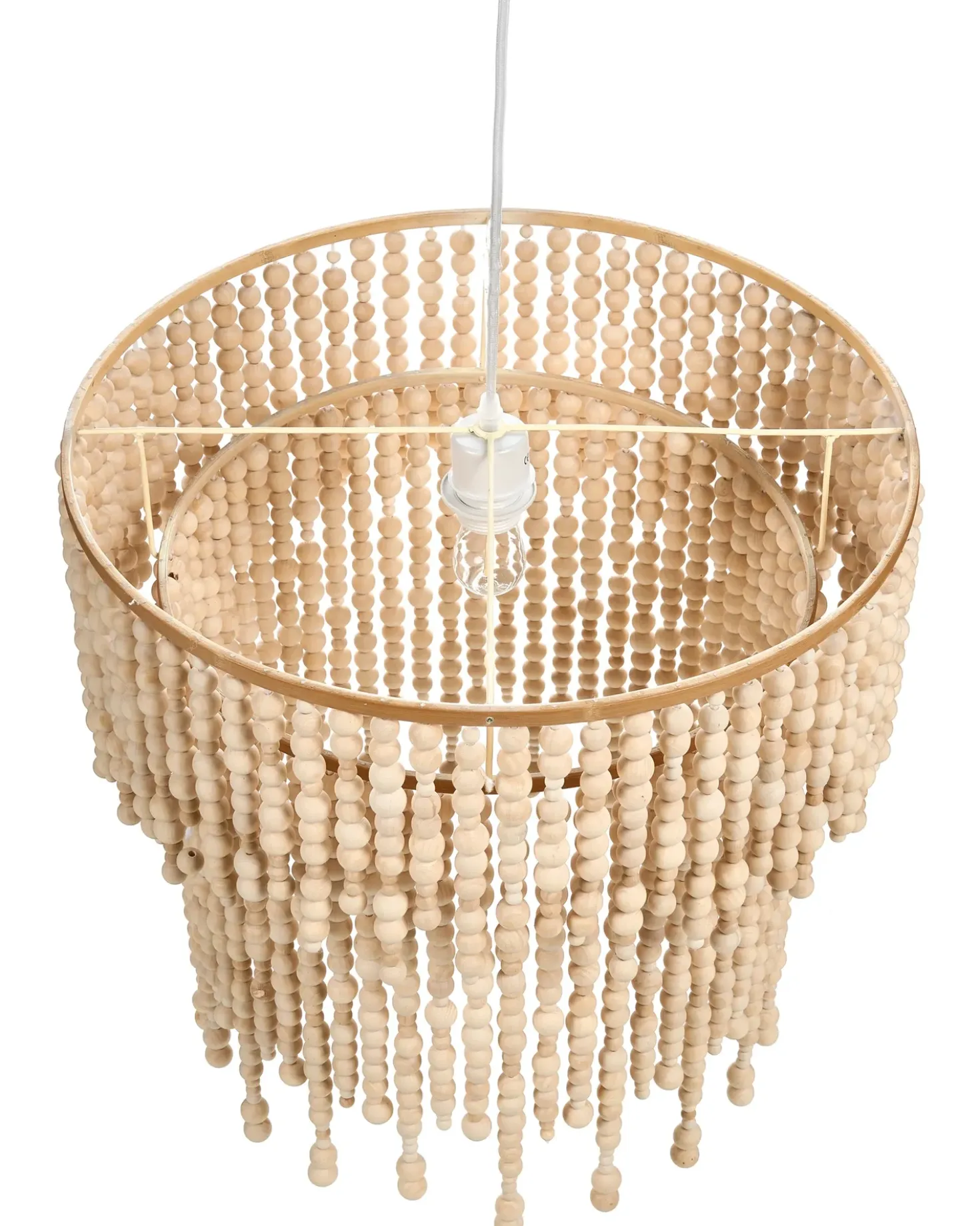 Lampadario KIRINDI Legno Marrone chiaro