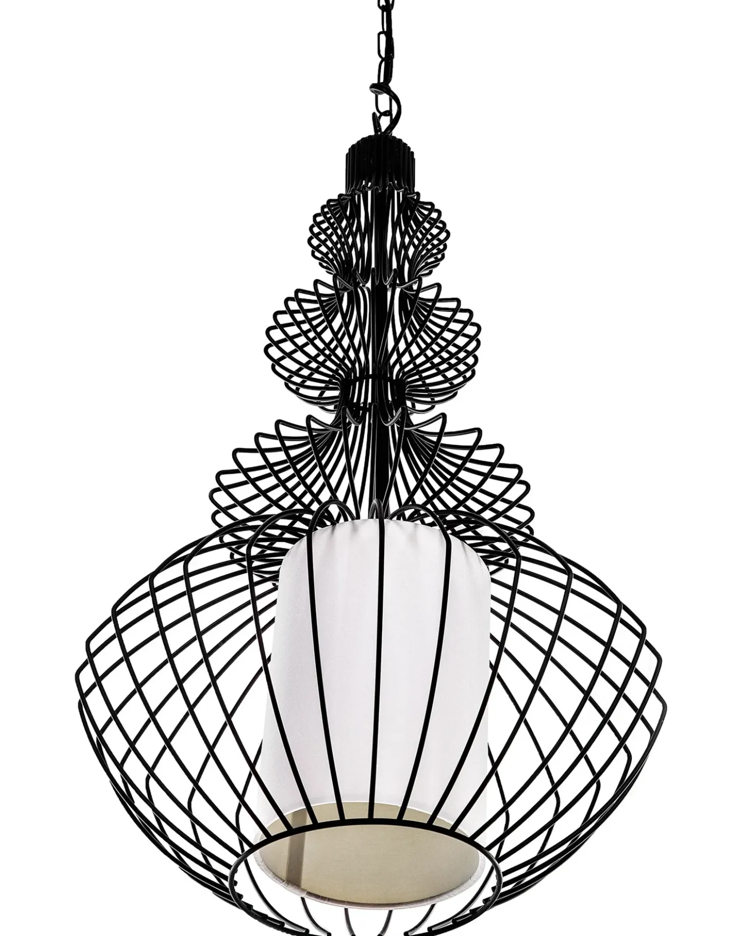 Lampadario KOLVA Metallo Nero