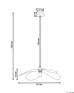 Lampadario KOSHI Metallo Nero