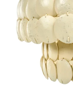 Lampadario KOTMALE Guscio di cocco Beige chiaro