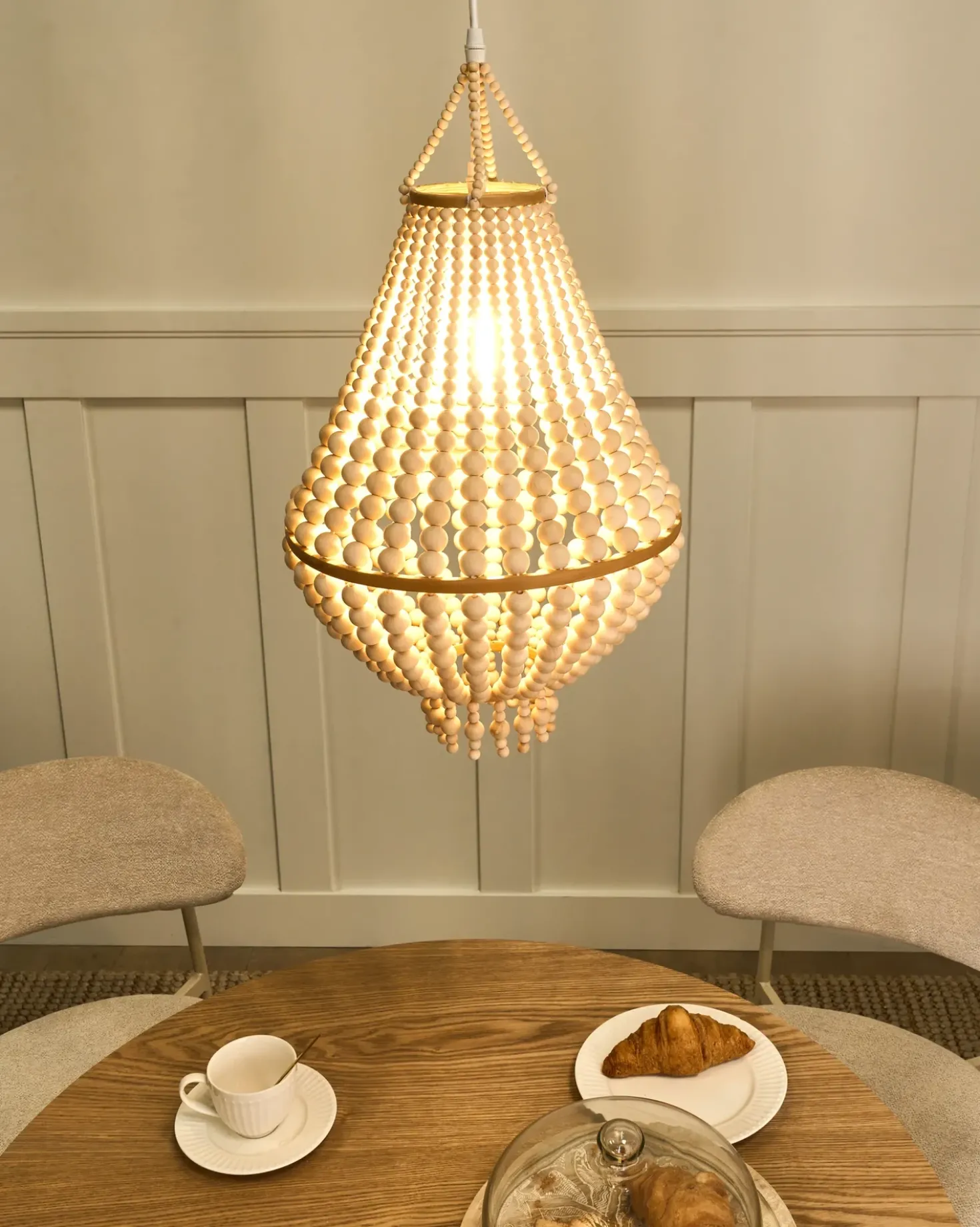 Lampadario KUMBUKKAN Legno Marrone chiaro
