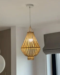 Lampadario KUMBUKKAN Legno Marrone chiaro