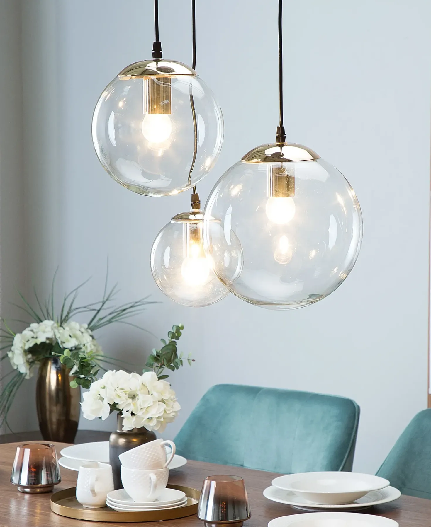 Lampadario LADON Vetro Trasparente