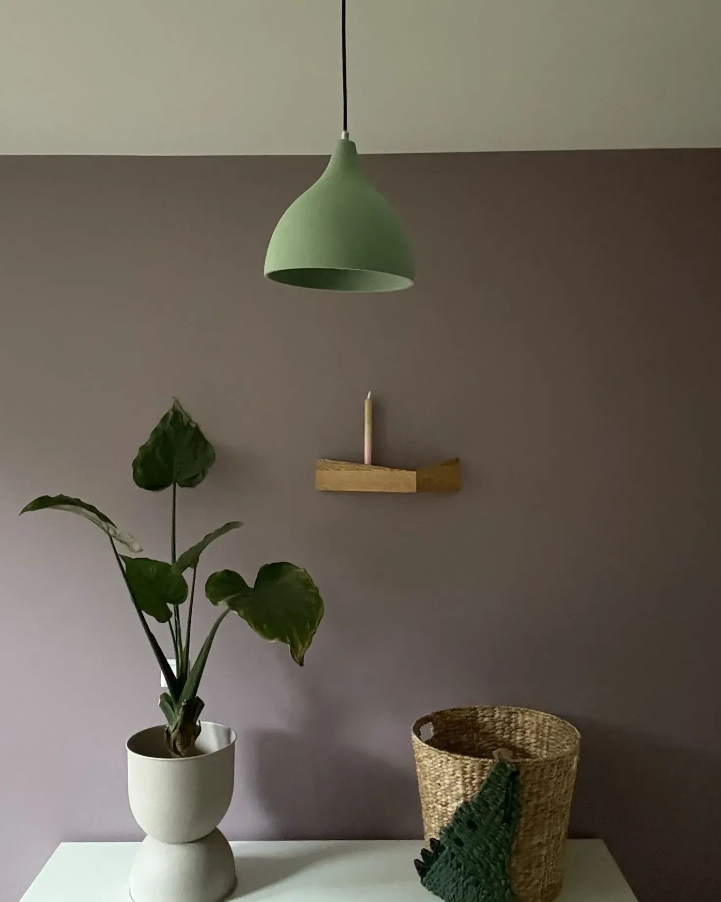 Lampadario LAMBRO Cemento Verde chiaro