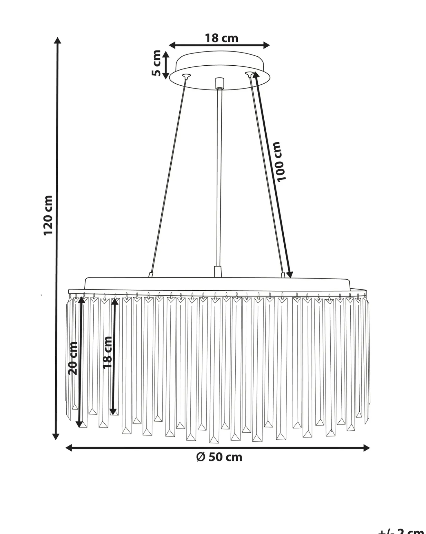 Lampadario LAMEIRA Vetro Argento