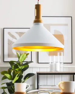 Lampadario LIARD Metallo Bianco