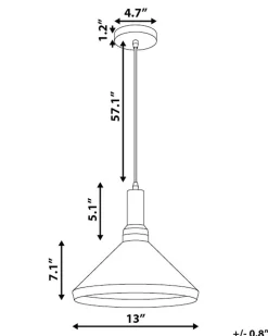 Lampadario LIARD Metallo Bianco
