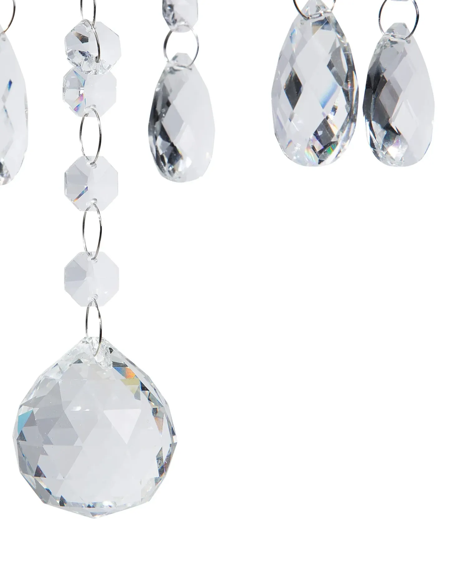 Lampadario LOCONE Cristallo Argento