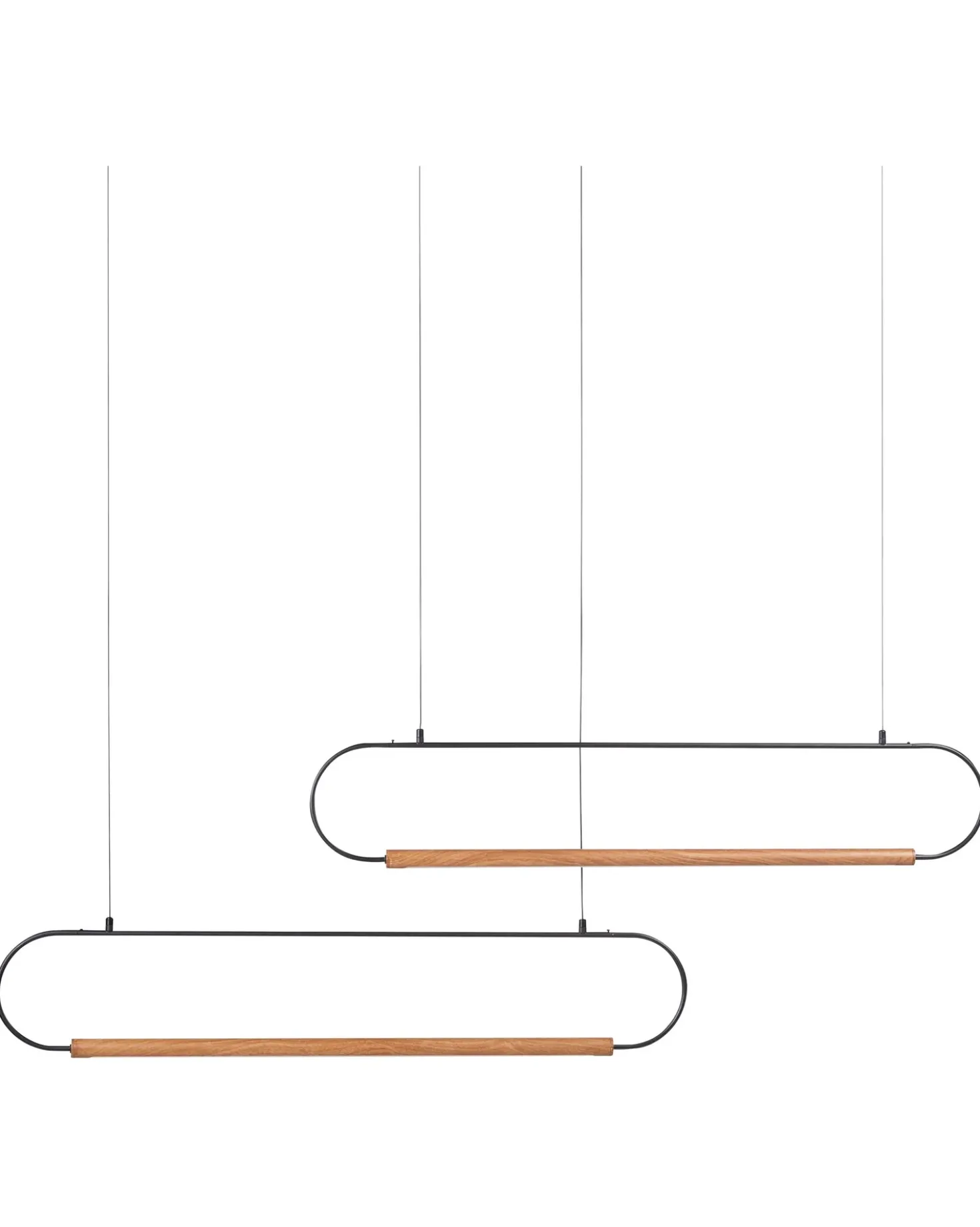 Lampadario LOGONE Metallo Nero
