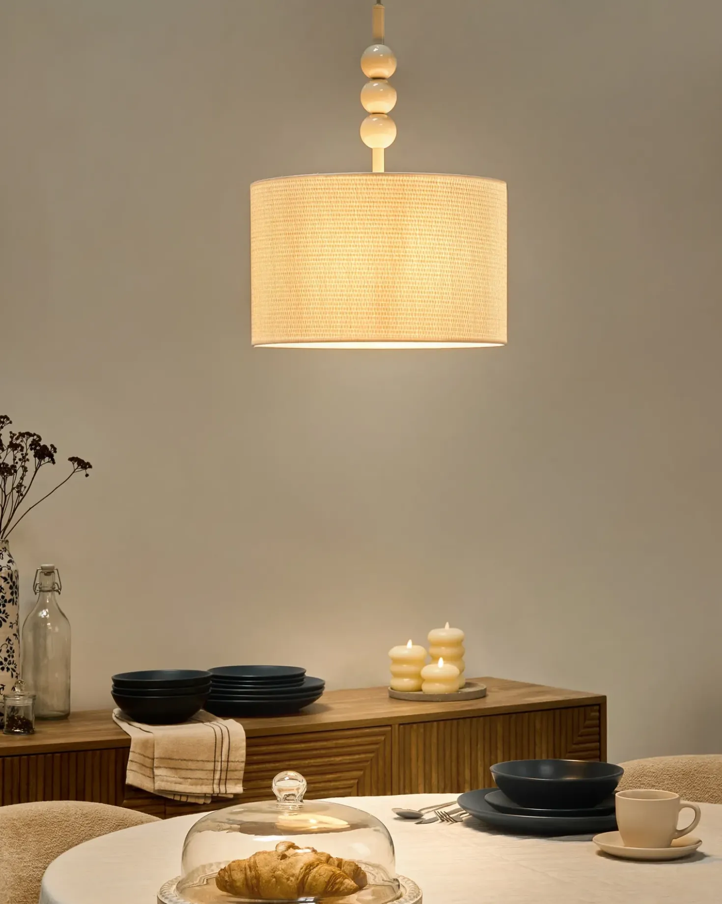Lampadario LOKY Metallo Bianco