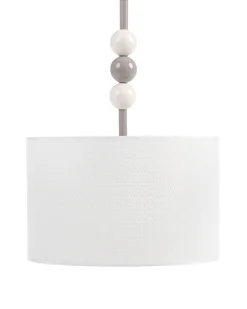 Lampadario LOKY Metallo Bianco/Beige