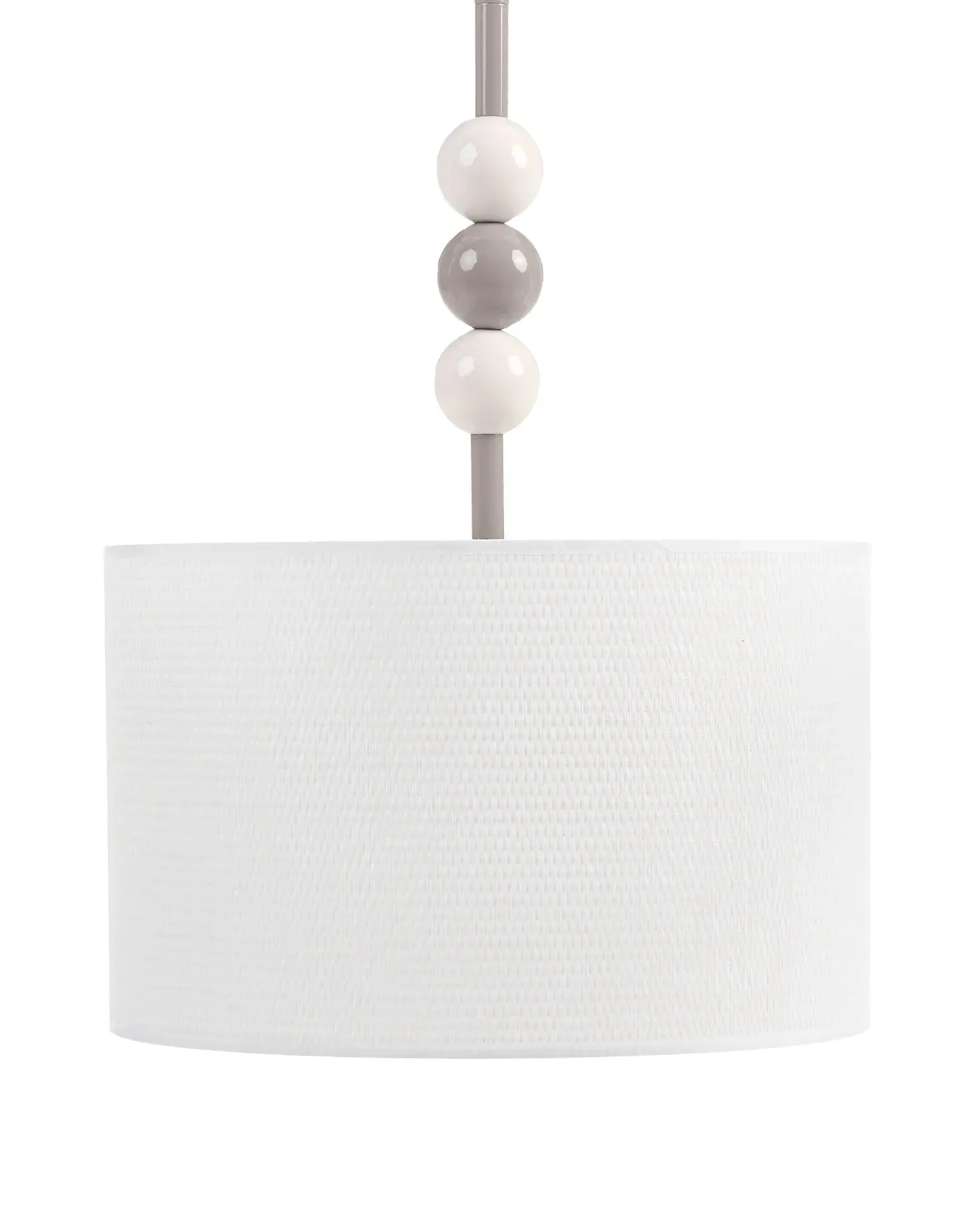 Lampadario LOKY Metallo Bianco/Beige