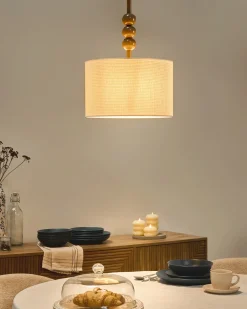 Lampadario LOKY Metallo Beige