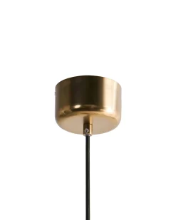 Lampadario LOKY Metallo Ottone/Beige