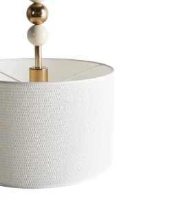 Lampadario LOKY Metallo Ottone/Beige