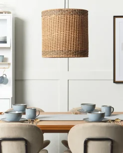 Lampadario LUAPULA Corda di carta Naturale