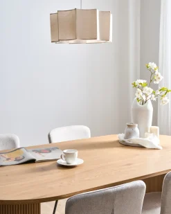 Lampadario LUENHA Metallo Beige