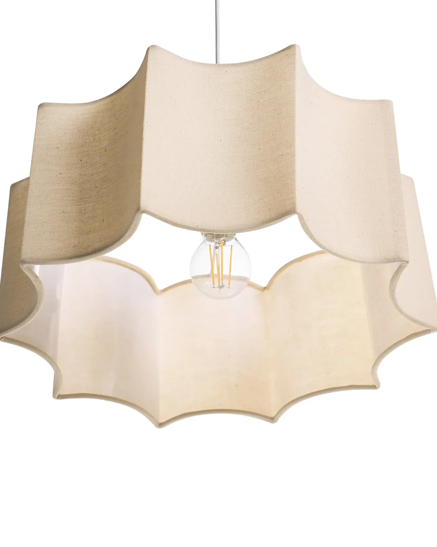 Lampadario LUENHA Metallo Beige