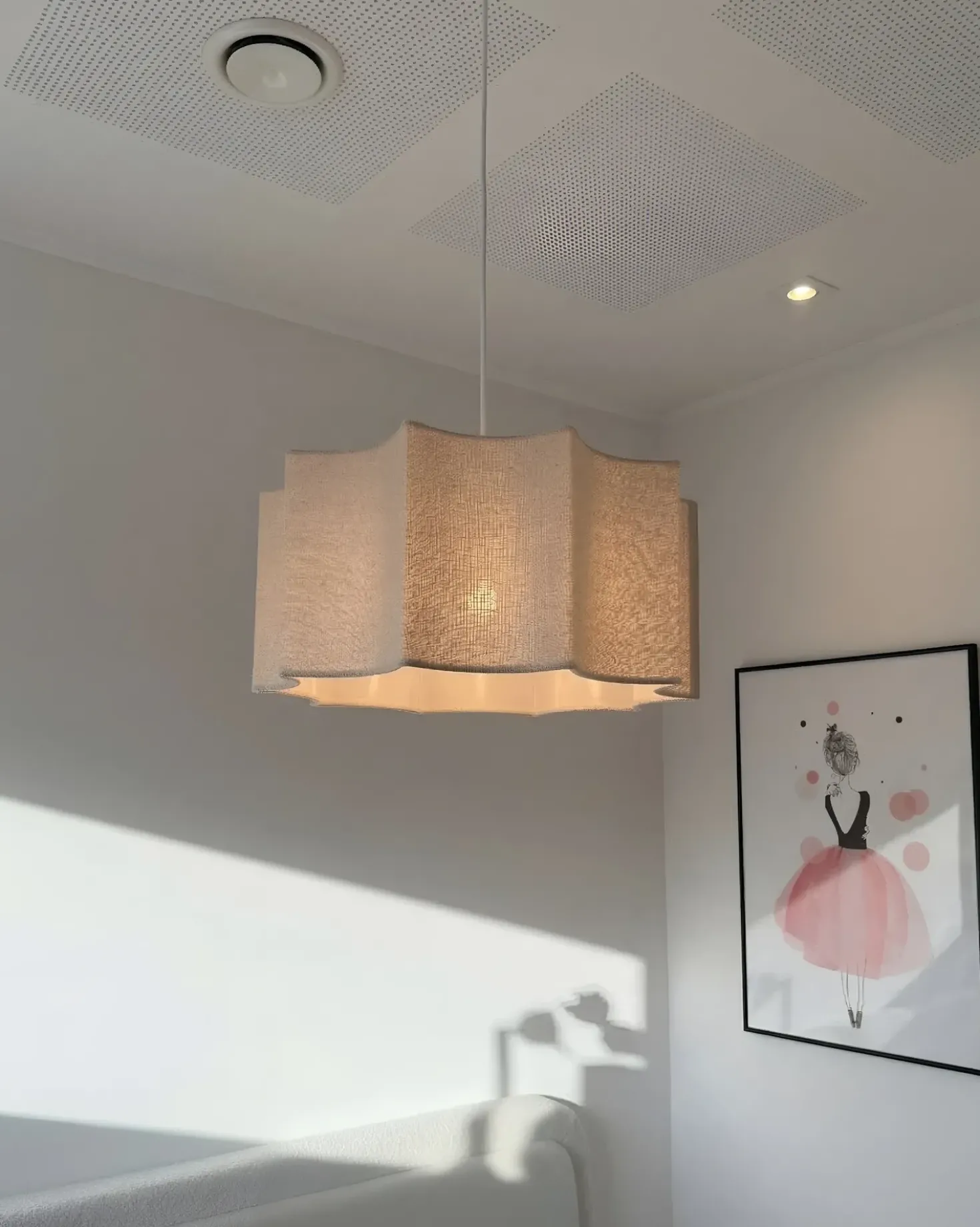 Lampadario LUENHA Metallo Beige