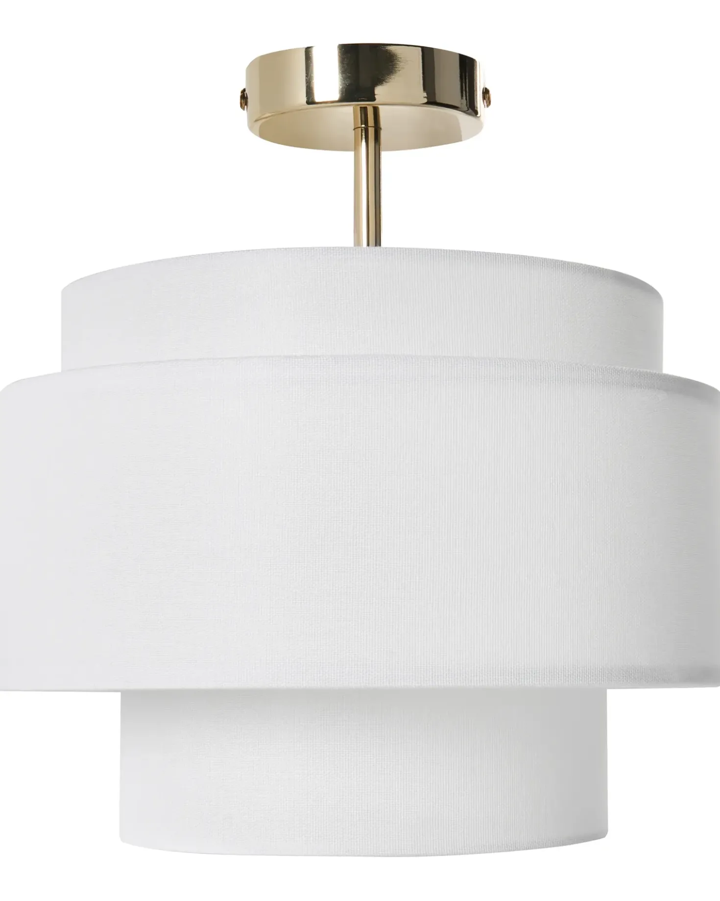 Lampadario LUKAGO Lino Bianco sporco