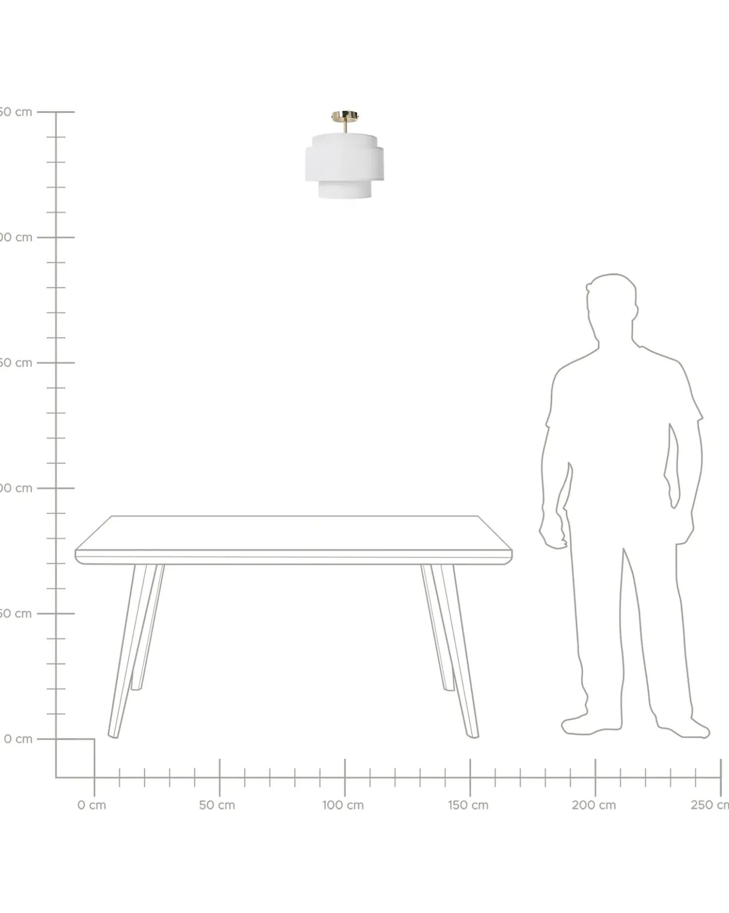 Lampadario LUKAGO Lino Bianco sporco