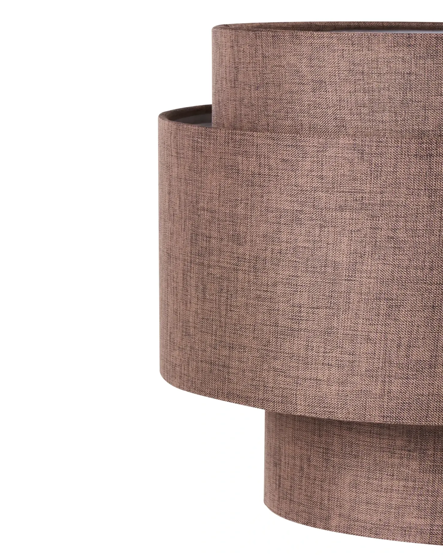 Lampadario LUKAGO Lino Marrone