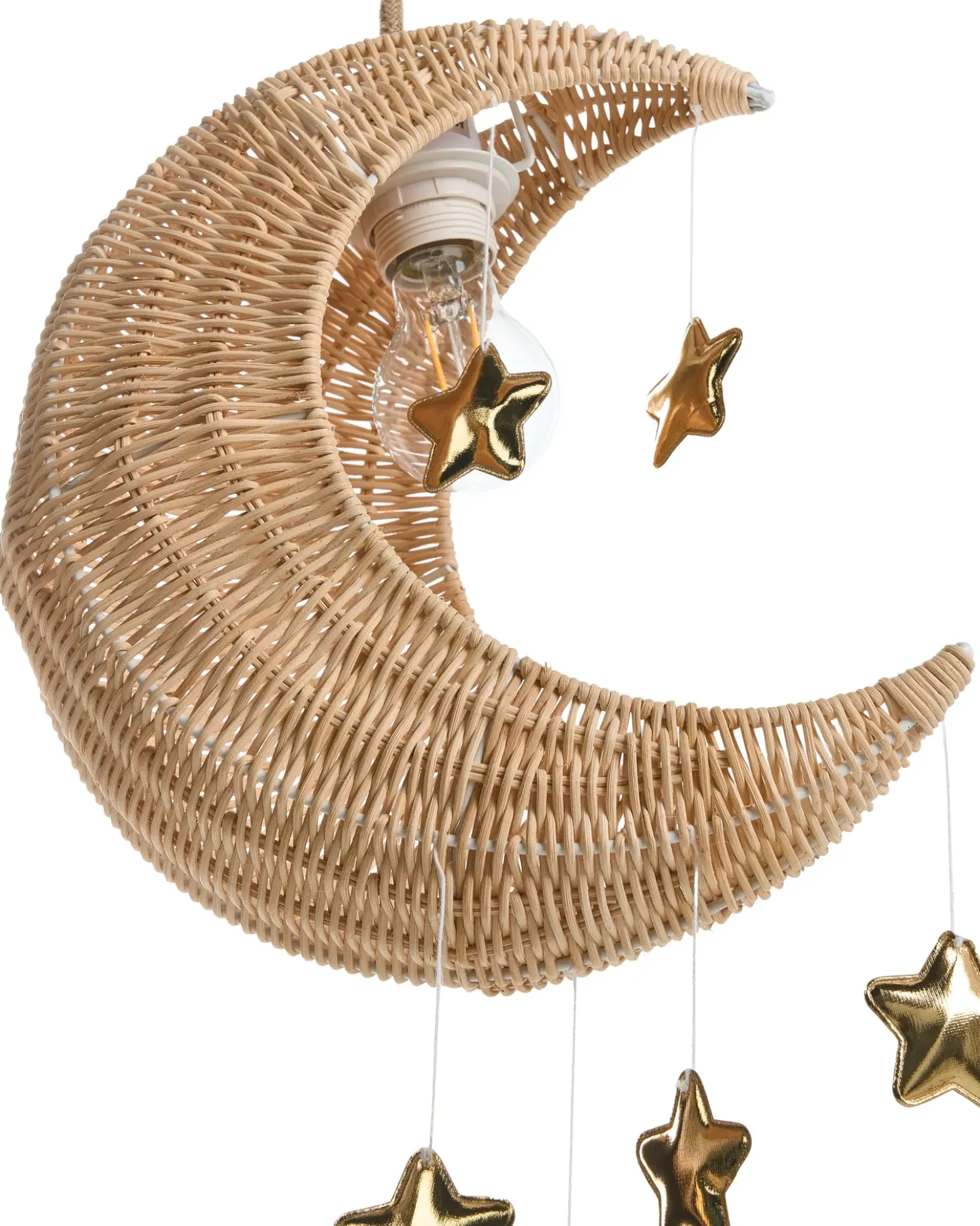 Lampadario Luna ORCHON Rattan Naturale