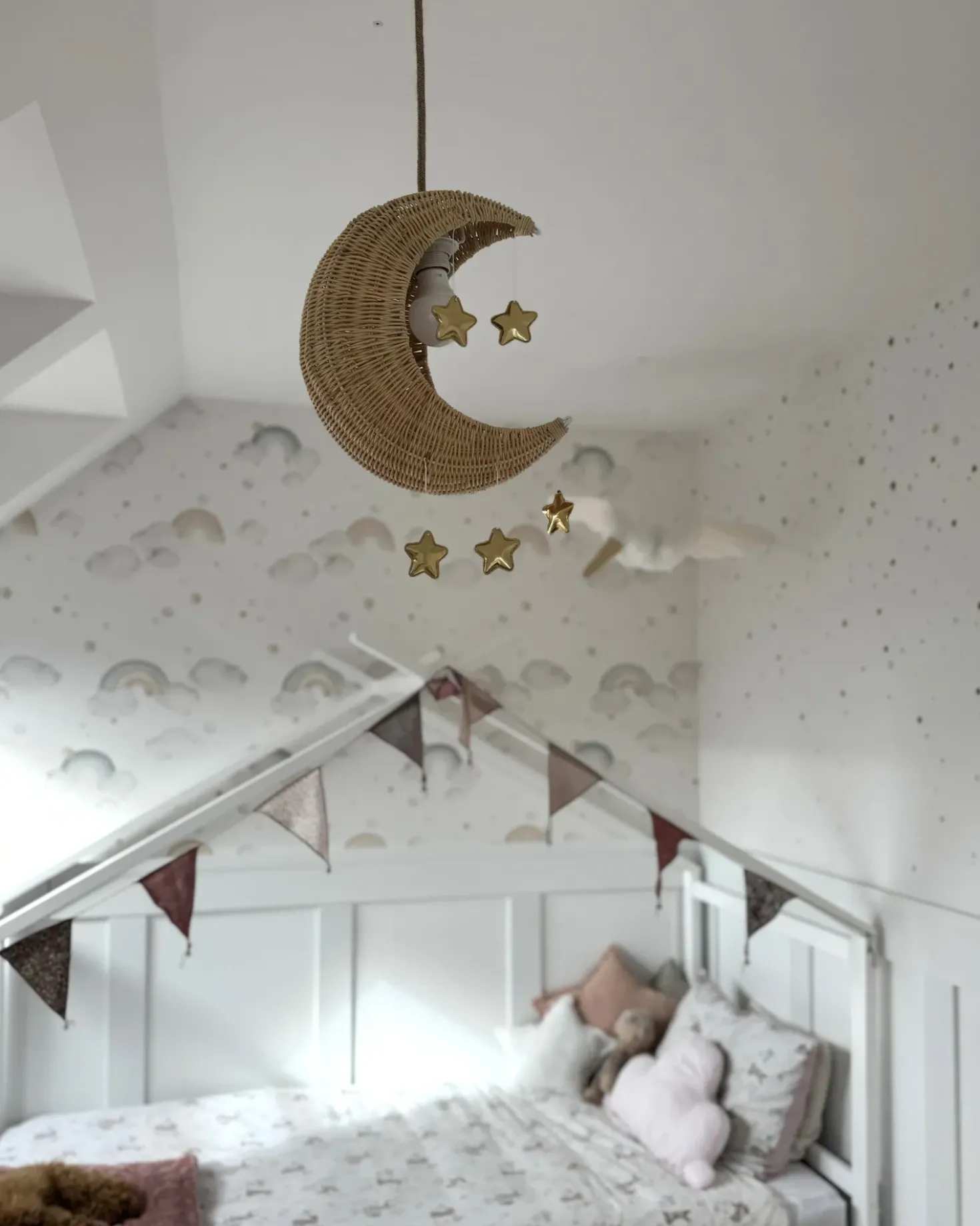 Lampadario Luna ORCHON Rattan Naturale