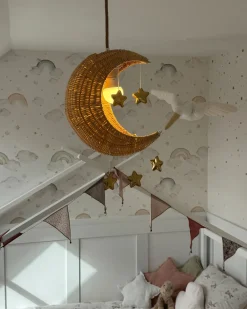 Lampadario Luna ORCHON Rattan Naturale