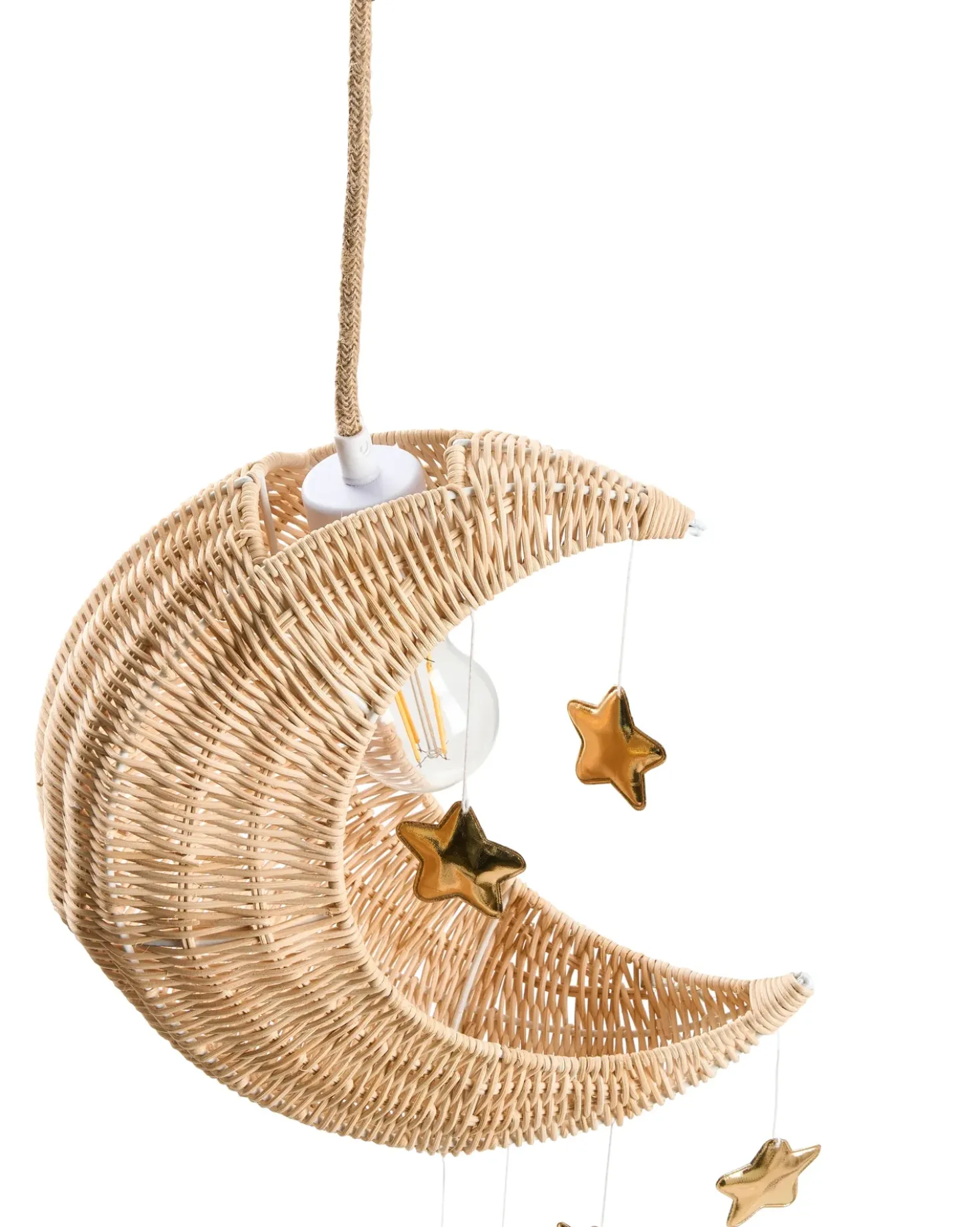 Lampadario Luna ORCHON Rattan Naturale