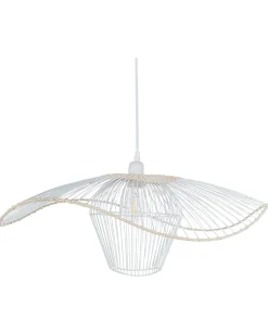 Lampadario LUNGA Metallo Bianco