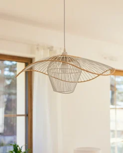 Lampadario LUNGA Metallo Bianco