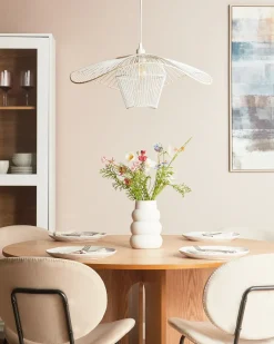 Lampadario LUNGA Metallo Bianco