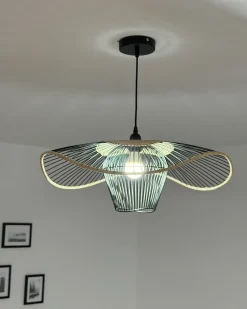 Lampadario LUNGA Metallo Nero