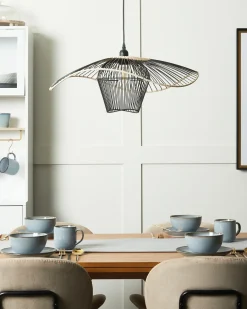 Lampadario LUNGA Metallo Nero