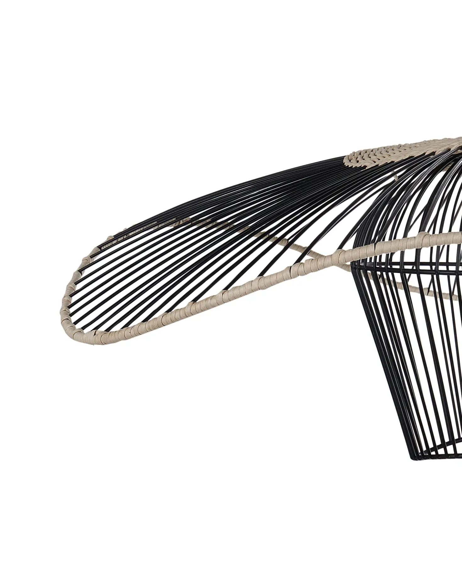 Lampadario LUNGA Metallo Nero